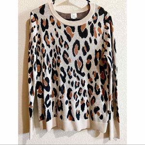 Leopard print sweater